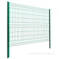 Panel de valla de malla de alambre de cercas de jardín recubierto de PVC